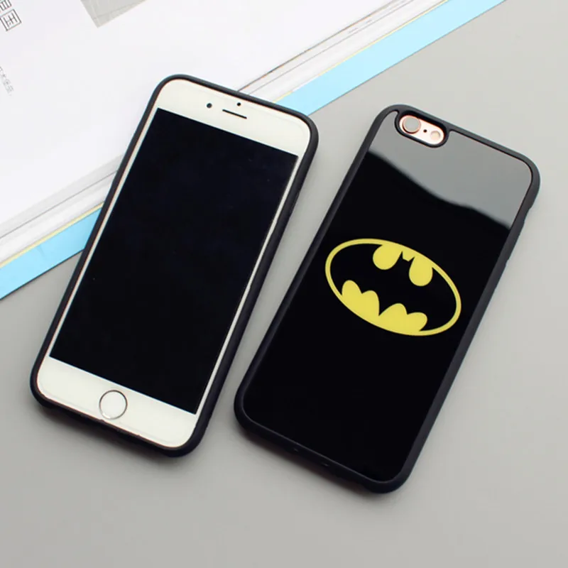 Mirror Phone Case for iPhone X 8 7 Plus Cover Super Hero Plating For 6 6s 5 5s SE Soft TPU Edge Couple Cases |
