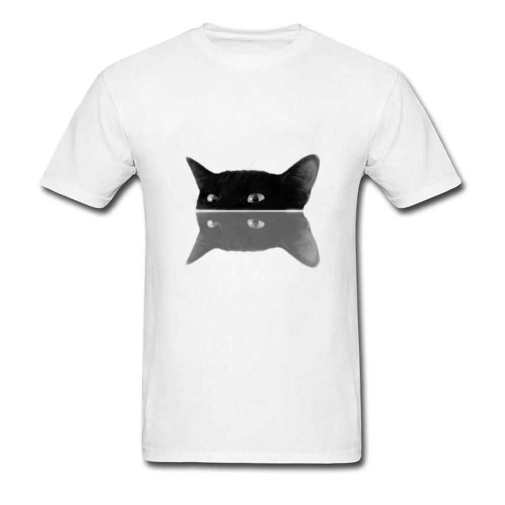 

Lasting Charm Hide Black Cat T Shirt For Man Funny Sports T-shirt Pet Lover Sports Tshirts Simple Sweatshirts Sports T-shirt