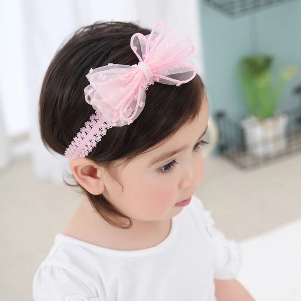 Cute Newborn Baby Girls Headband Bowknot Girls Headwear Headdress