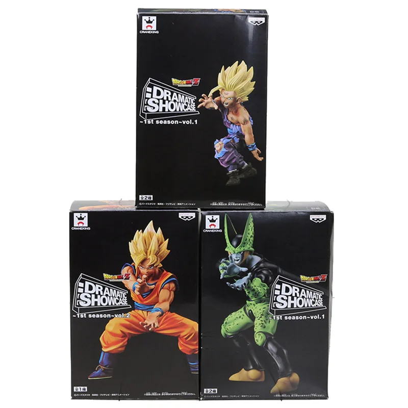 3pcs Set Dragon Ball Z Figure Dramatic Showcase Super Saiyan Son Goku Son Gohan 3pcs Set Dragon Ball Z Figure Dramatic Showcase Super Saiyan Son Goku Son Gohan