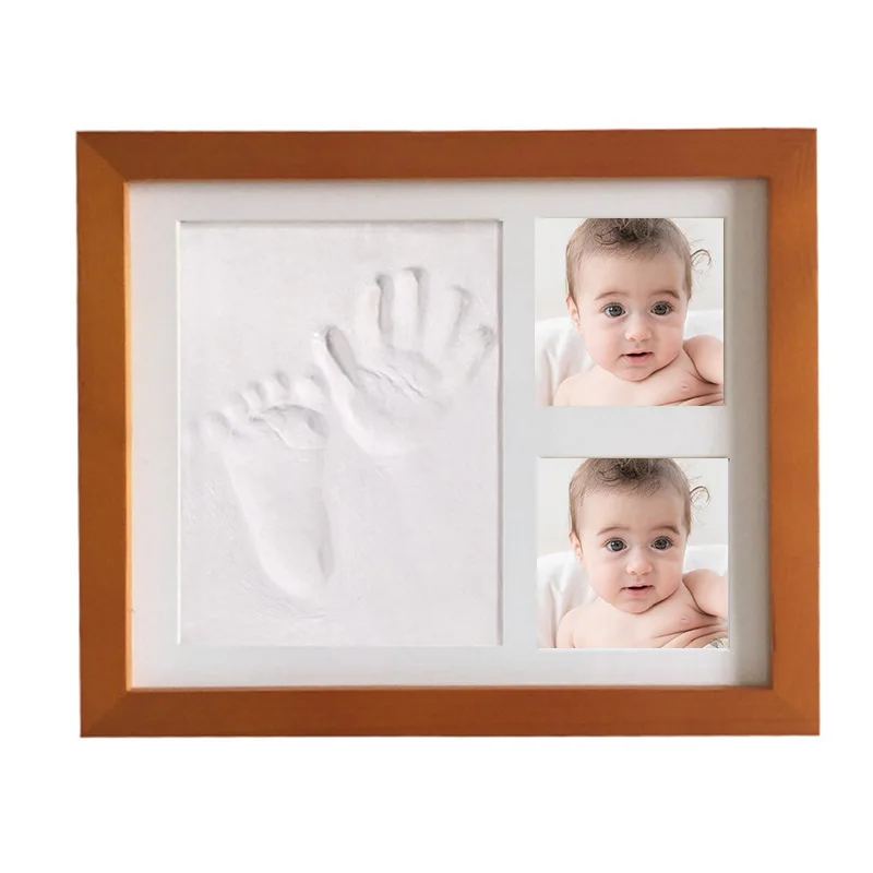 Baby Handprint Footprint Photo Picture Frame Kit Baby Clay Molds Newborns Kids DIY Gift Souvenir