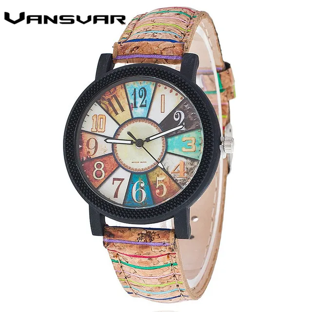 Vansvar Brand Fashion Casual Relogio Feminino Vintage Leather Women Quartz Wrist Vansvar Brand Fashion Casual Relogio Feminino Vintage Leather Women Quartz Wrist
