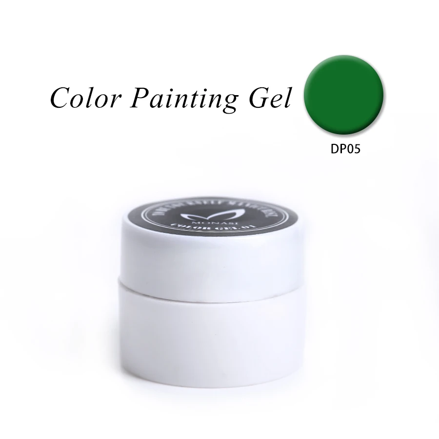 3D гель для ногтей краска, цветной гель 36 черный, белый цвет чистого серебра блеск рисовать Краски ing акриловые Цвет УФ-гель наконечник для ногтевого дизайна(Палочки 1 шт - Цвет: DP05