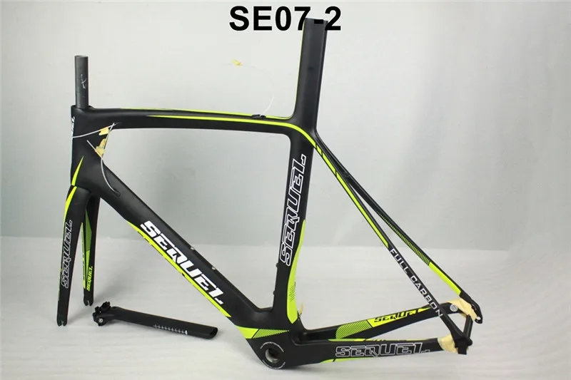Cheap 2019 Seuqel DCRF07 carbon bike road frame T800 BB30/BSA OEM color carbon bicycle frame for high people 12