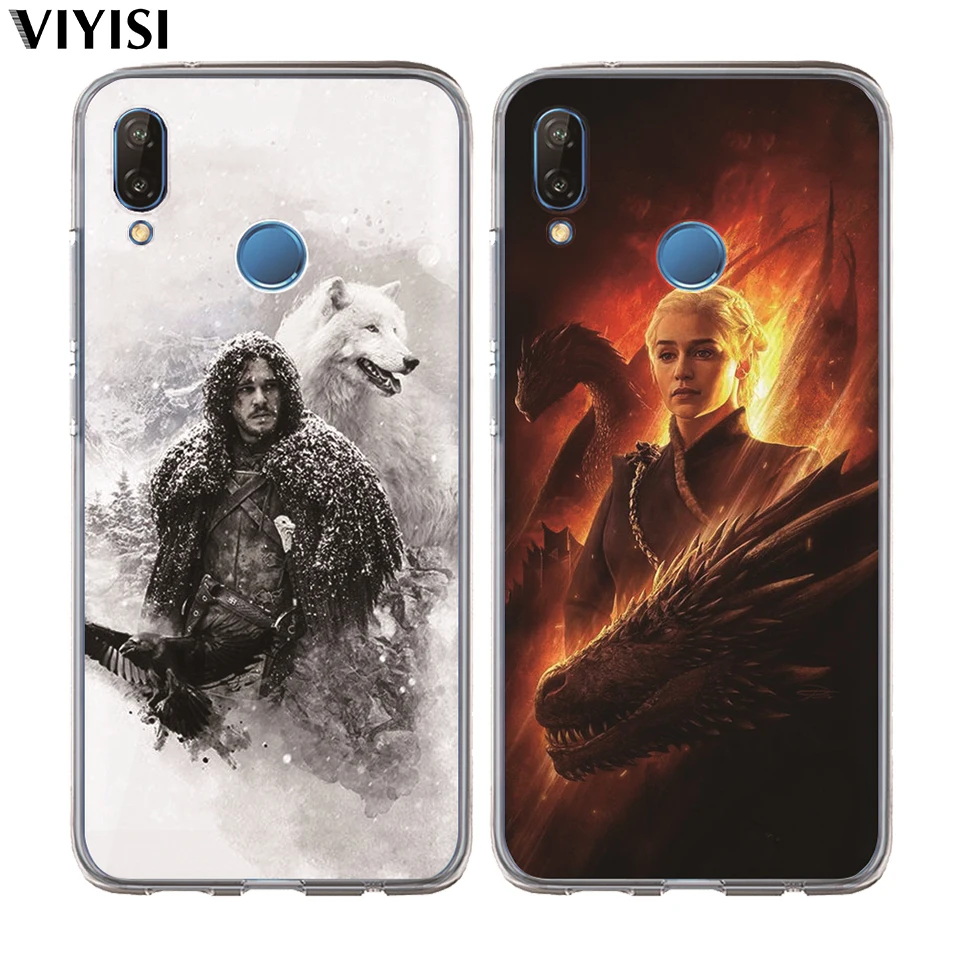 Чехол для телефона Huawei Honor 10 Lite 9 8 7A 7C 7X 7 6A Daenerys Dragon Jon Snow Tyrion Lannister Funda Game Thrones Etui |