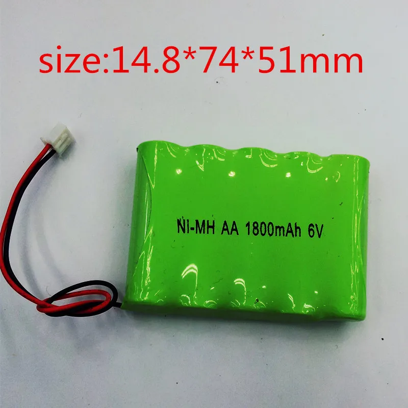 Ni MH Battery AA 6V 1800MAH for electric toy car ni mh aa rc battery 6V