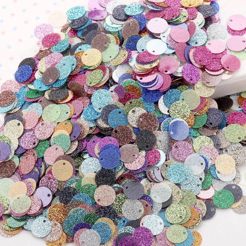 ISequins 200 шт 10 мм блестками плоский круглый ПВХ пайетки с флэш порошок пайетками для