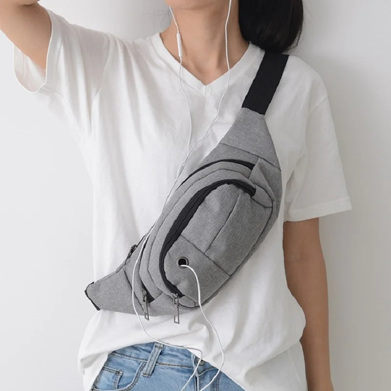 2019 Новая мужская повседневная Функциональная сумка тканевая сумка для талии Телефон поясная сумка-пояс сумка наплечный ремень