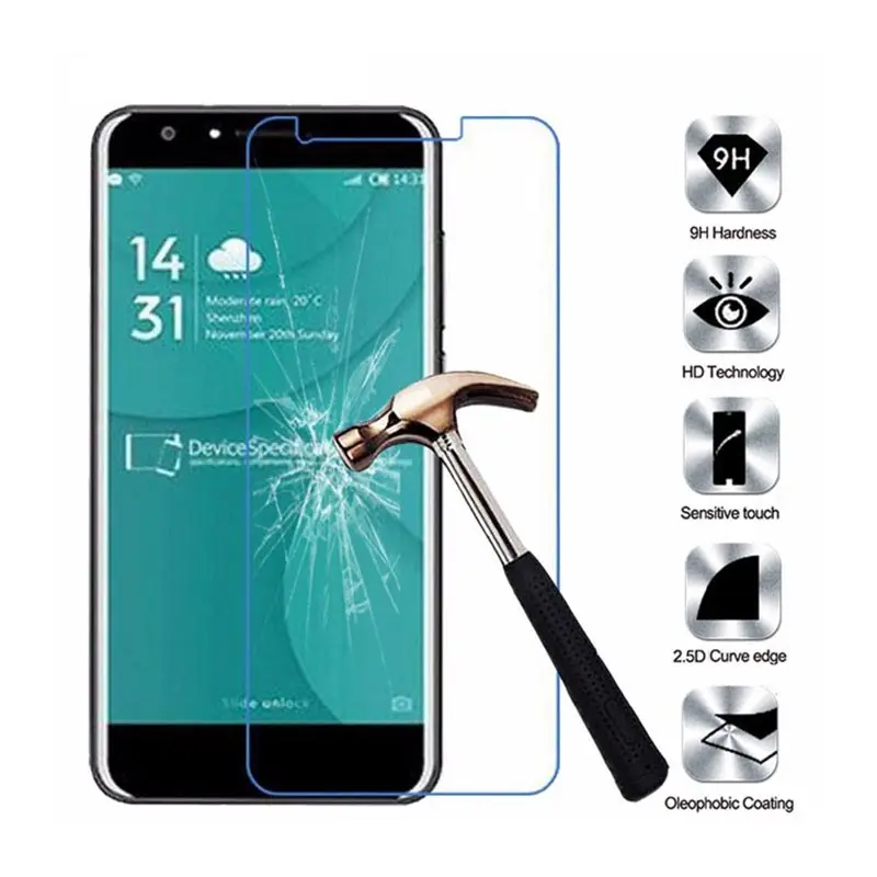 

2PCS 9H Tempered Glass for Doogee BL12000 Pro BL5000 BL7000 Mix X20L X20 X30L X30 X55 Protective Film Screen Protector