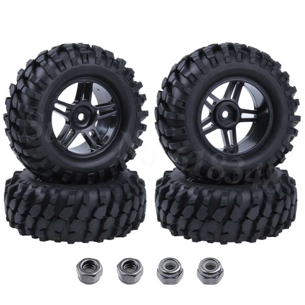 Новинка 4x Резиновые Шины 96 мм 1 9 &quotRC Rock Crawler шестигранные колеса 12 для 1/10 масштабе