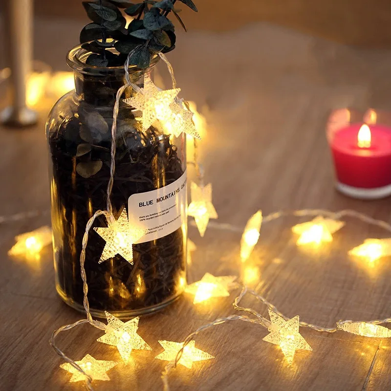 

80 LED Twinkle Star Light String 10M Fairy Lights Garlands Battery Powered / Plug in Christmas LED Lamp Holiday Party Wedding