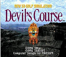 Новая 3D игра для игры в гольф Devil's Course 16 bit MD для sega Mega Drive для Genesis