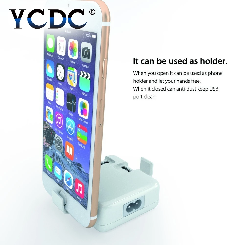 Universal EU US UK Plug 4 Port USB Power Charger Adapter HUB For