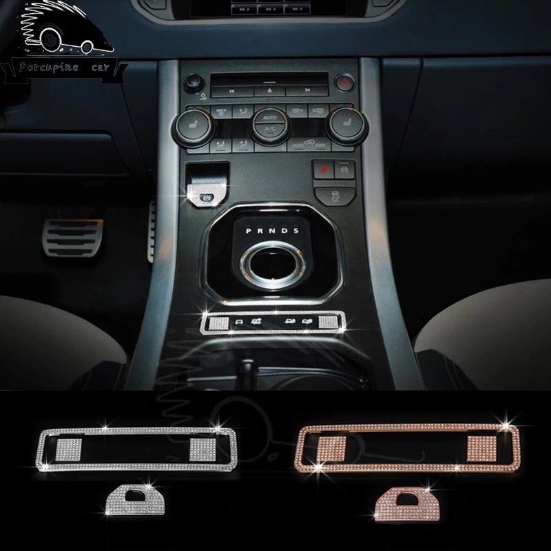 

3 colors Car Brake Decoration Hand Brake Center Electronic Button Control Stickers For Land Rover ROVER Evoque Freelander 2
