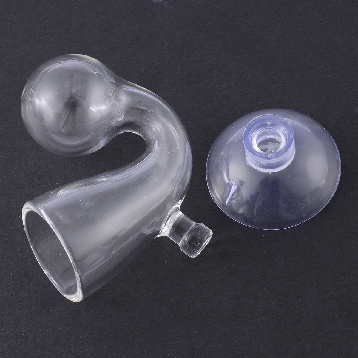 CO2 Diffuse Glass Drop Checker with Suction Cup for Fish Tank CO2 Monitor PH Indicator Monitor Tester