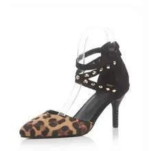 Spring New Fashion font b Women s b font Shoes Ankle Rivet Decorative Thin Band Combined
