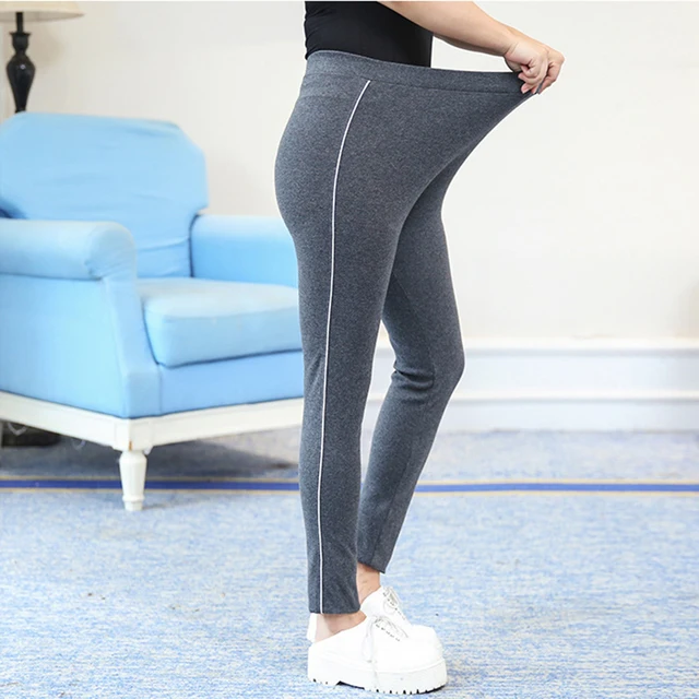 Womens warm leggings for autumn and winter thick 100% pure cotton plus