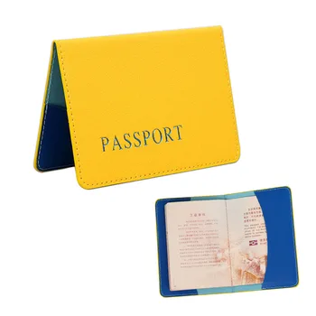 

Cute Candy Colourful Women Passport Card Holders PU Leather Passport Cover ID Credit Cards Case for Passport Travel Document