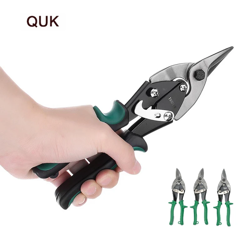 

QUK Cut Iron Pliers Multi Wire Stripper Aviation Shear Iron Plate Cutting Household Rescue Hand Tools for Metal Work Scissors