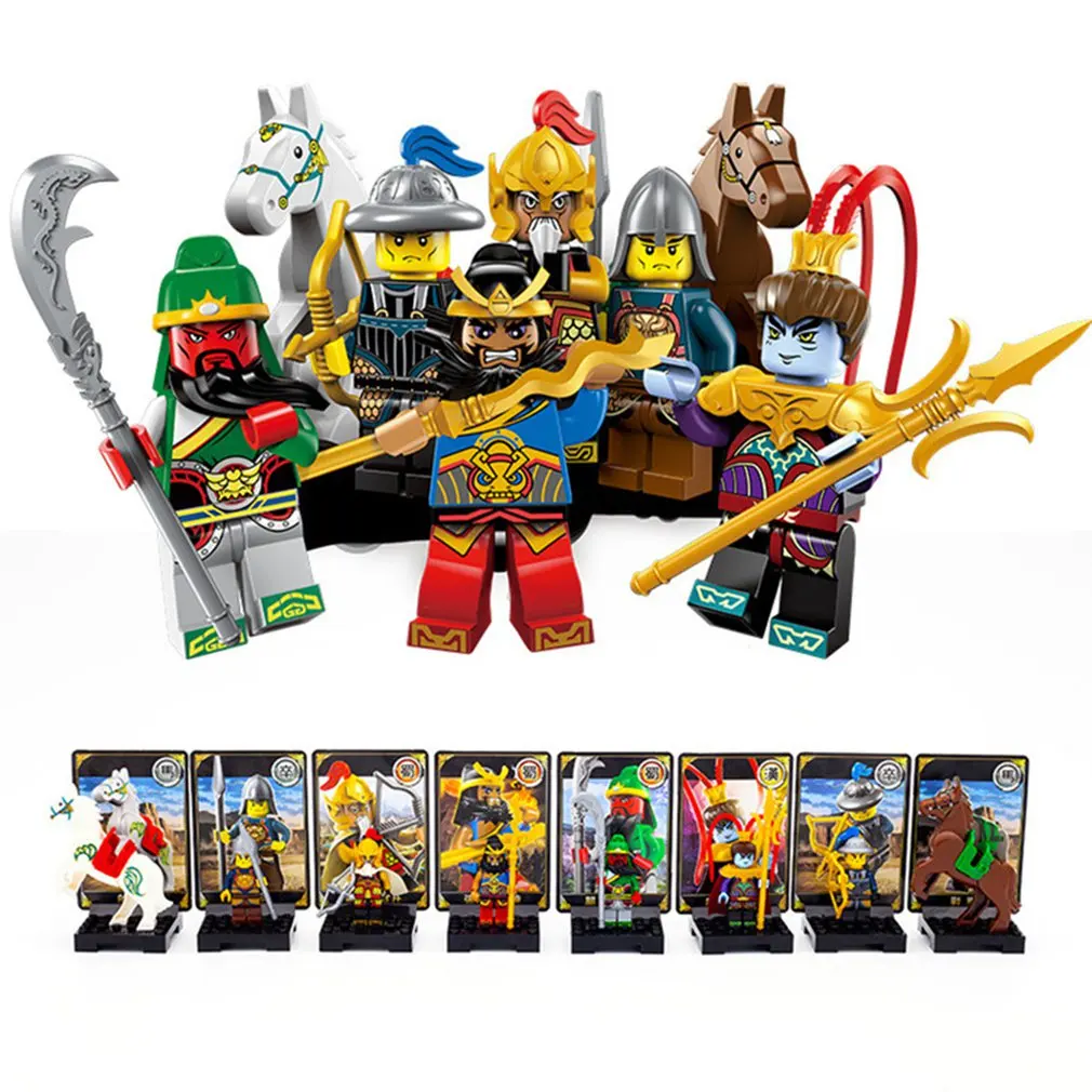 

)8PCS/set New Enlighten 1501 A/B One of China Romance the Three Kingdoms Building Blocks Toys For Children Kids toys