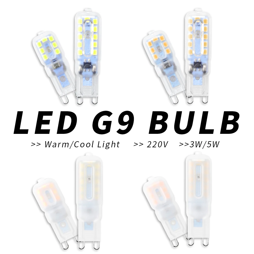 

G9 LED Bulb 5W Corn Lamp 220V Ampoule LED Maison g9 Spotlight For Chandelier Replace Halogen LED Light Energy Saving 3W 2835 SMD