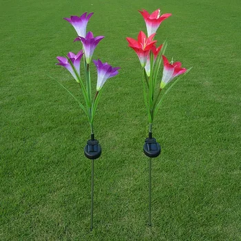 

Solar Multi-Color LED Flower Share Light Dandelion Lily Butterfly Lamp for Outdoor Lawn Patio Courtyard Decoration
