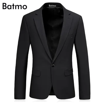 

Batmo 2017 new arrival High quality black men's wedding dress,casual suit men,men's Business blazer,plus-size 1791