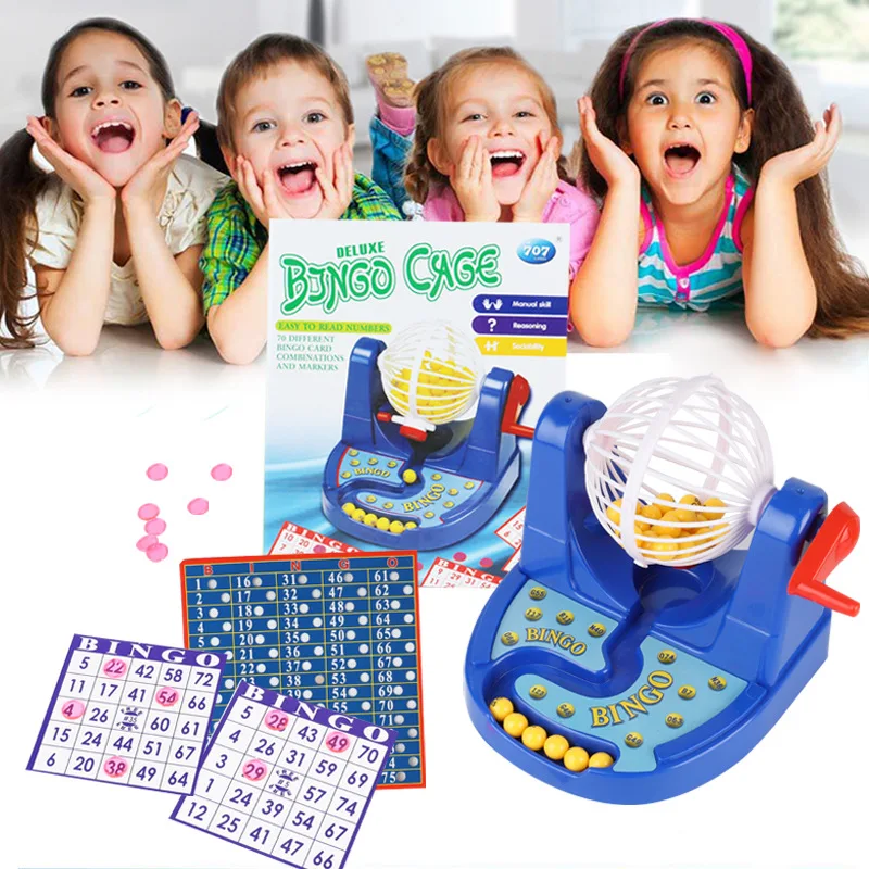 Mini Bingo Party Game Simulation Lottery Lucky Balls Bingo Game Fun