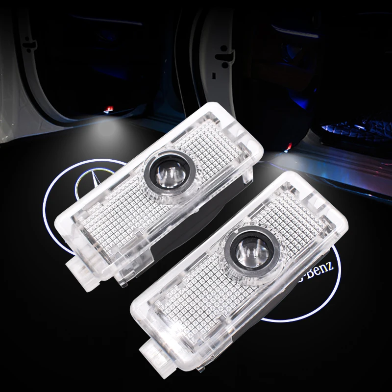 

For Mercedes Benz CLA CLSCLA200 CLA220 CLA260 CLS LED Welcome Light Car Door Logo led Projector ambient light accessories circle
