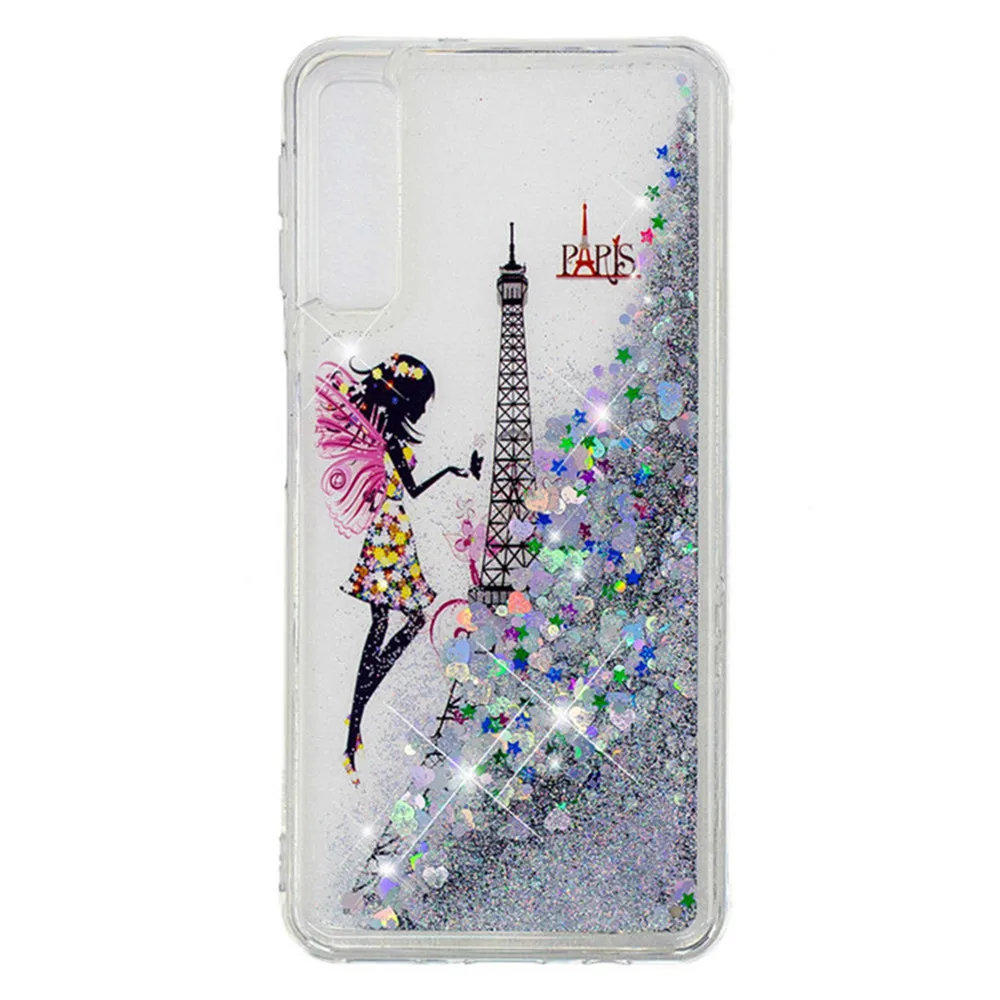 Phone Case For Samsung Galaxy A50 A70 A10 A20 A30 Case Glitter Liquid Soft Silicone Cover For Galaxy A60 A50 A30 Case Cover Capa