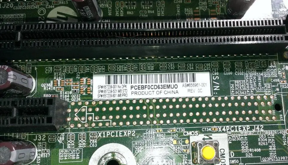 

657239-001 656961-001 657239-501 601 for 6300 Pro Q75 LGA 1155 System Board Working