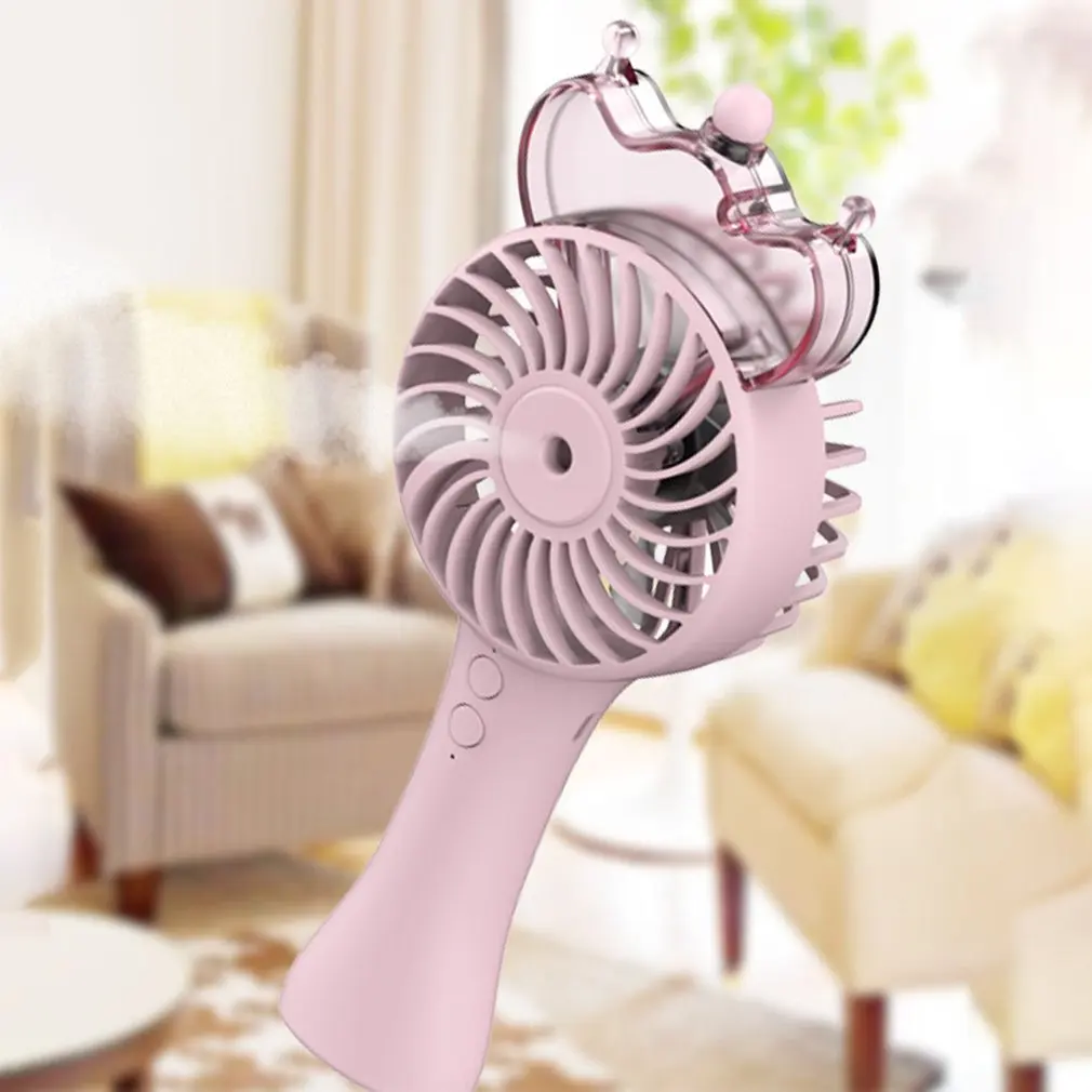 

2000mAh Portable Water Spray Mist Fan Electric USB Rechargeable Handheld Mini Fan Cooling Air Conditioner Humidifier for Outdoor
