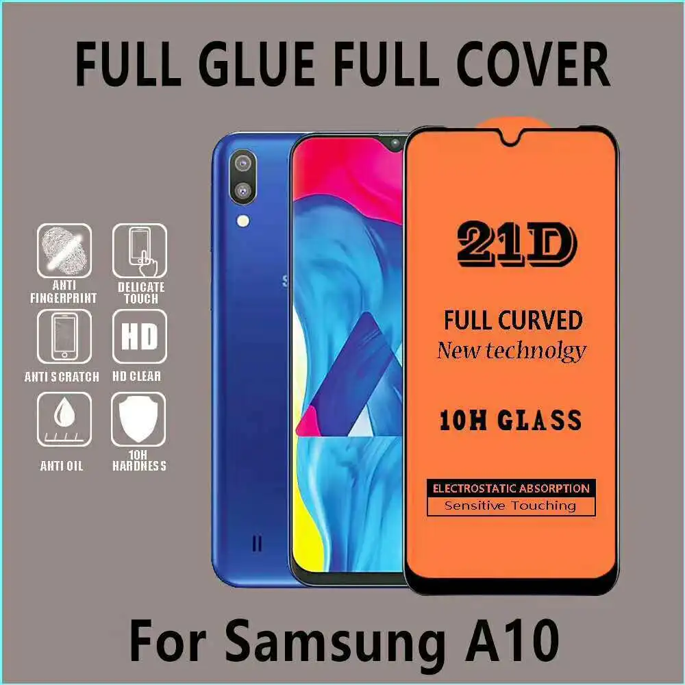 

21D Full Glue Tempered Glass Film For Samsung A70 A60 A50 A10 M30 A2 Core A20E