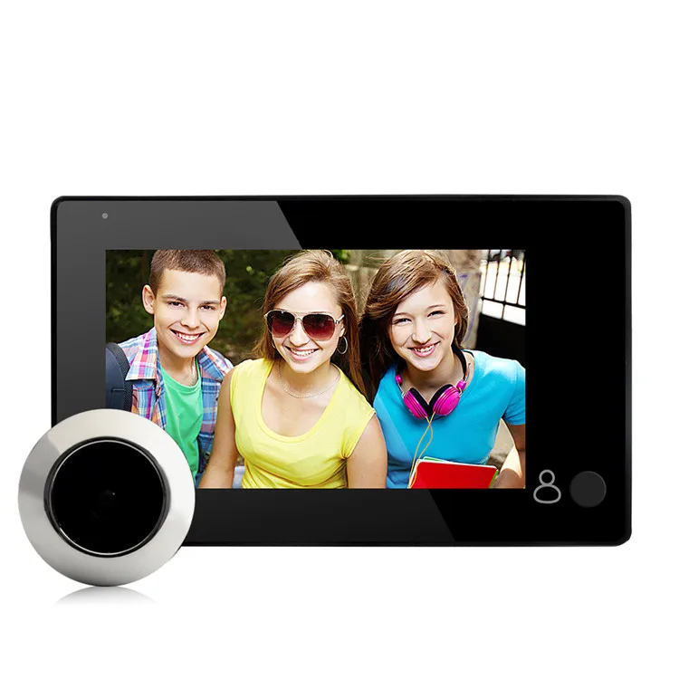 

NEW Peephole Viewer Doorbell 145 Degree Wide Viewing Video Intercom Built-in 4pcs IR LED Home Security Safety