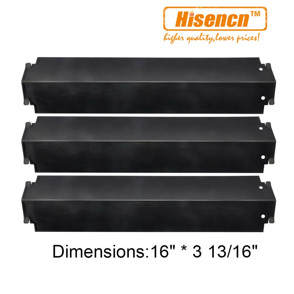 

Hisencn 93321 3pcs/pk Heat Plate Shield Porcelain Steel Replacement For Charbroil Kenmore Sears Thermos Gas Grill Models 16''