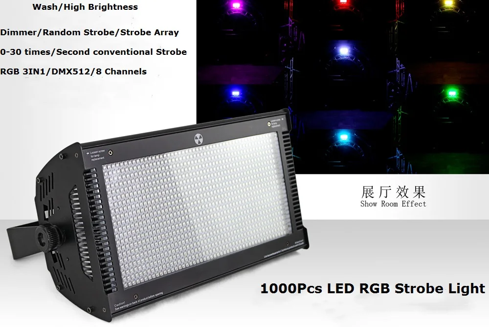 Лучшая цена RGB полноцветные СВЕТОДИОДНЫЕ стробоскопы 1000 шт. 1 Вт профессиональные