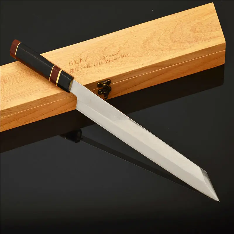 Японский нож Kiritsuke для суши 24 27 30 см японский VG10 Дамасская сталь кухонный лосося