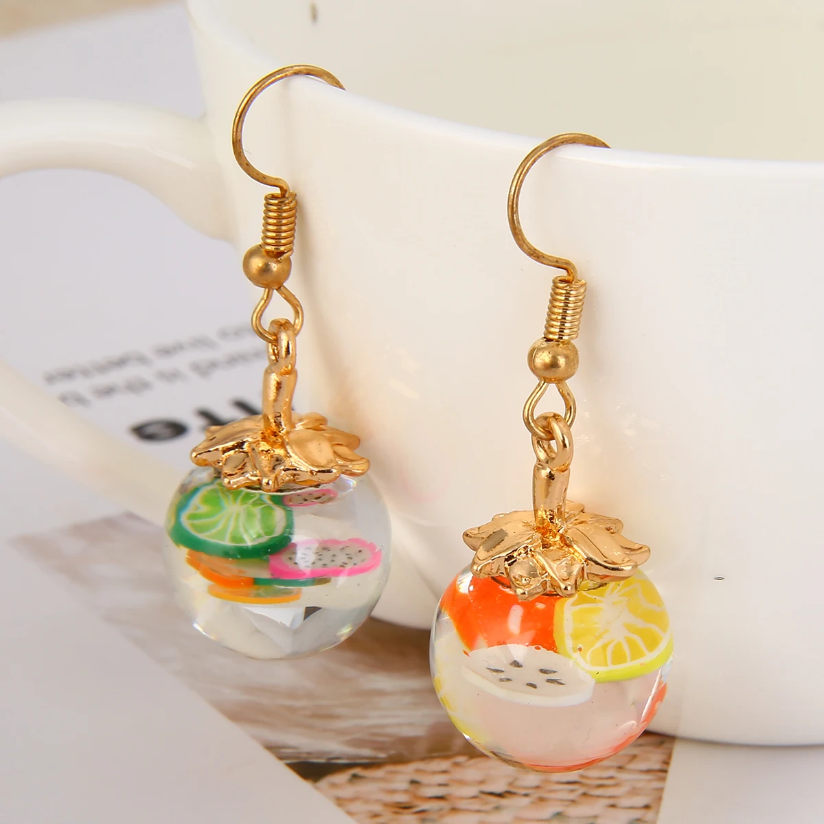 

Wholesale Women Fashion Charm Glass Water Bages Drop Earring For Women Girl Bohemian Pierced Earring Shellhard Statement Jewelry