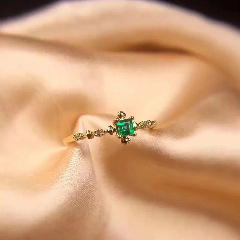 Женское кольцо для помолвки ANI 18K желтое золото (AU750) сертифицированное