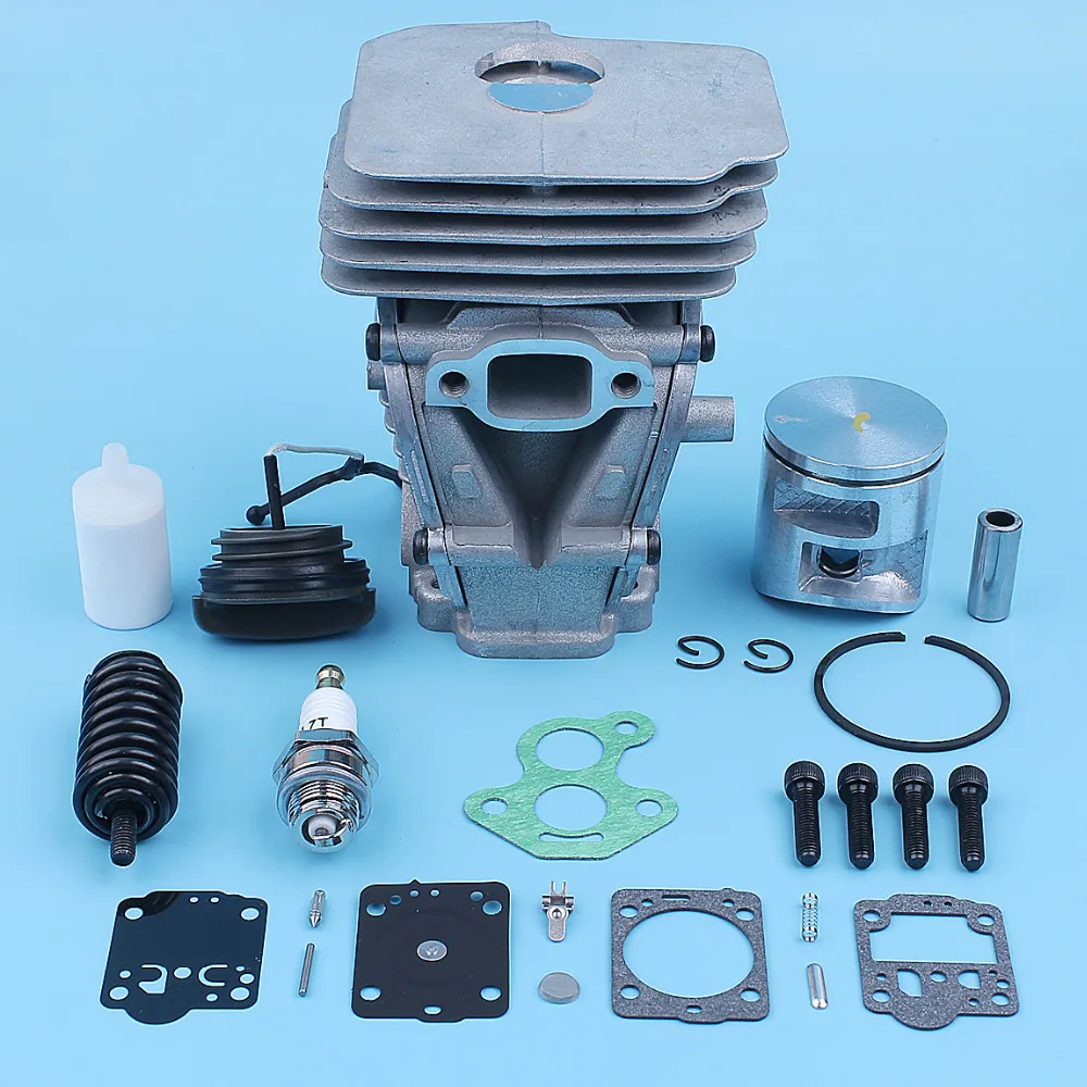 US $43.99 41mm Cylinder Piston Repair Kit For Husqvarna 435 435e 440 440e 440 Ii Chainsaw Buffer Mount Bolt Gas Cap Replacement Part