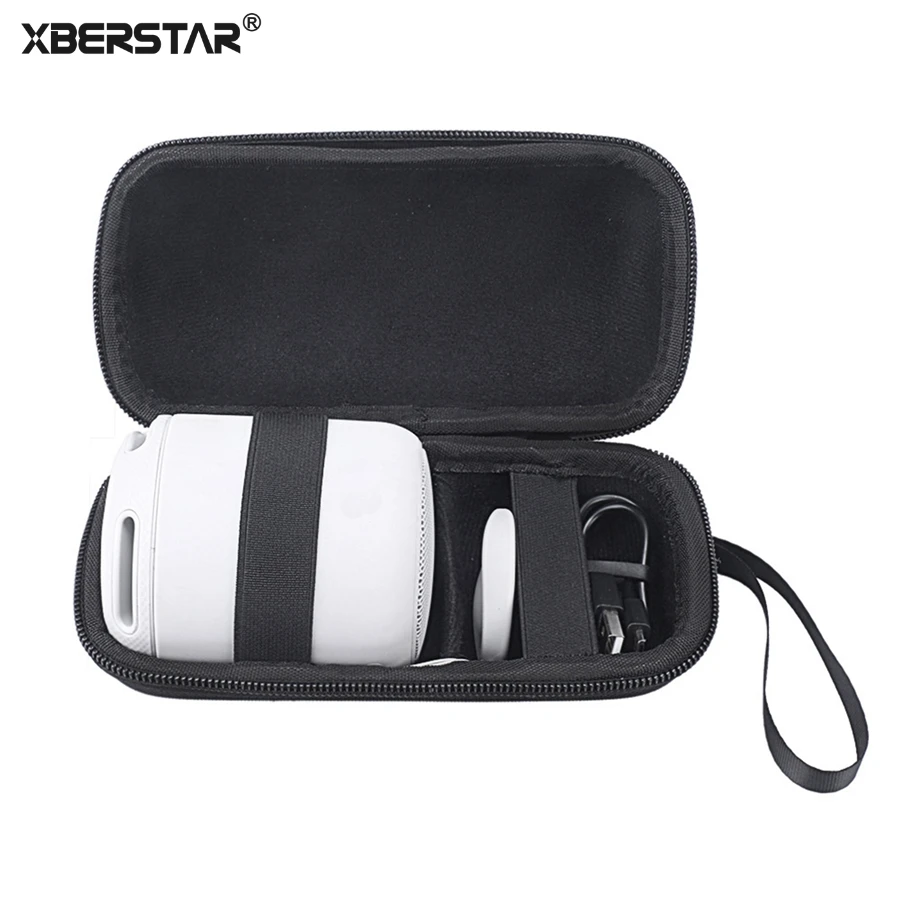 XBERSTAR Case for Sony SRS-XB10 Speaker and Charger EVA Fitted Bag Cover Black with Metal Buckle Sports