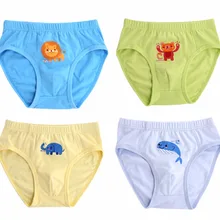 4 шт./лот; хлопковое нижнее белье с рисунком для маленьких мальчиков; детские трусы с рисунком; трусы-боксеры для мальчиков; детская одежда; эластичные трусы для мальчиков