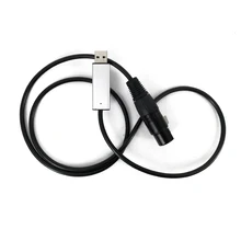 Быстрая USB для DMX Lnterface адаптер Светодиодный DMX512 компьютер PC регулятор сценического освещения диммер