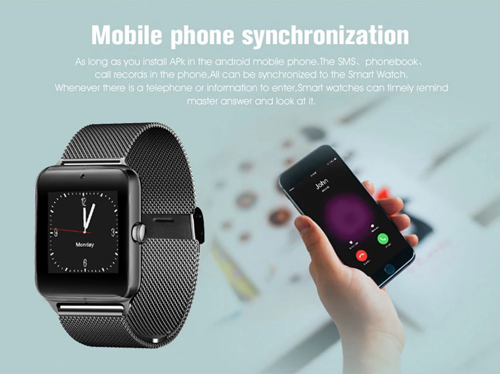 Новые смарт-часы из нержавеющей стали с Bluetooth для женщин и мужчин, спортивные водонепроницаемые Смарт-часы, светодиодный цветной сенсорный экран, часы с поддержкой SIM TF
