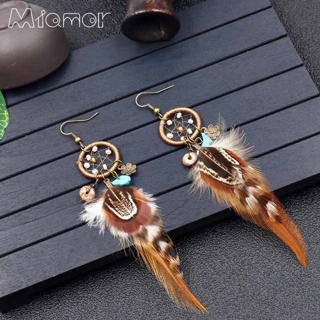 Native American Made Double Dream Catcher Sterling Silver Earrings - Gold  Bear Trading Company