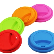 100 шт./лот 9 см многоразовый силикон чашка для кофе и молока силиконовая крышка для стакана чехол для бутылок крышками для другого материала чашки
