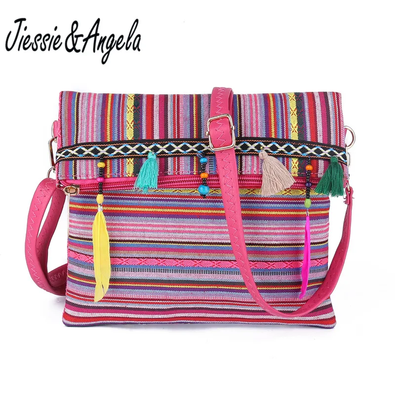 Jiessie و أنجيلا جديد نمط الوطني قماش حقيبة أزياء النساء Crossbody حقيبة جلدية حقيبة يد و محفظة رسول حقيبة Bolsas Jiessie و أنجيلا جديد نمط الوطني قماش حقيبة أزياء النساء Crossbody حقيبة جلدية حقيبة يد و محفظة رسول حقيبة Bolsas