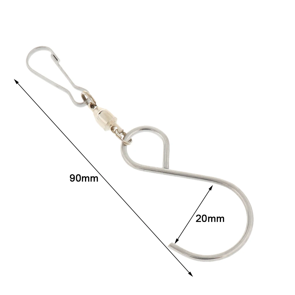 Pack of 10, Stainless Steel S Shape Hook Bath Curtain Clothes Socks Underwears Hats Hanger For House Kitchen#1