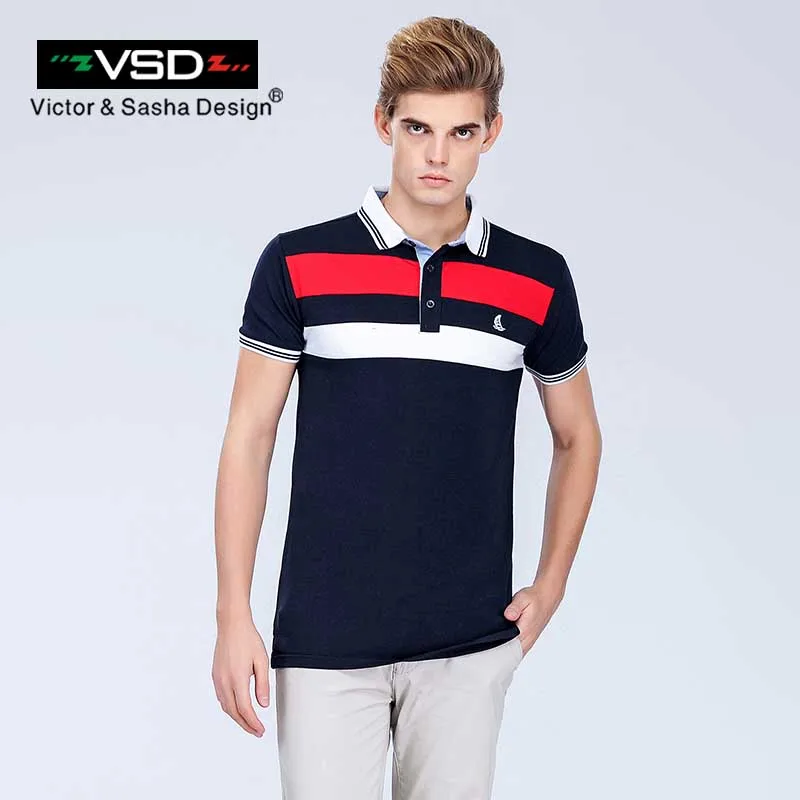 VSD Лето Playeras Хлопок Camisa Masculin Ralphmen Crocodile Поло Мужские Рубашки С Коротким Рукавом Известный Бренд мужская Homme Y6201 - Цвет: Y620Darkblue