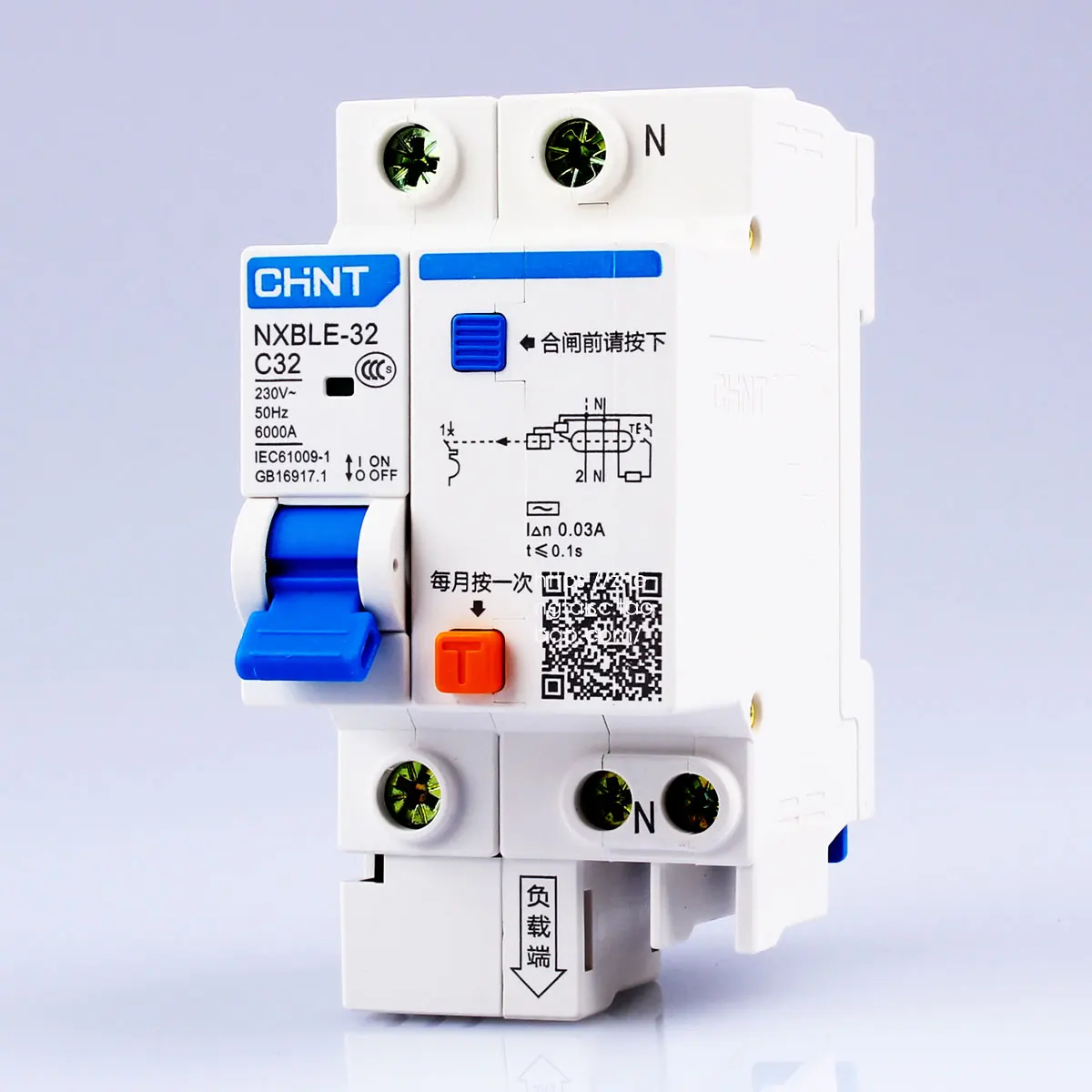 CHINT NXBLE-63 1P+ N 6A 10A 16A 20A 25A 32A 40A 50A 63A 230V 50/RCBO утечки на землю автоматические выключатели с защитой от утечки